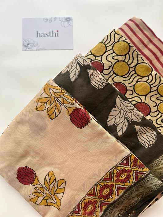 blockprint sarees