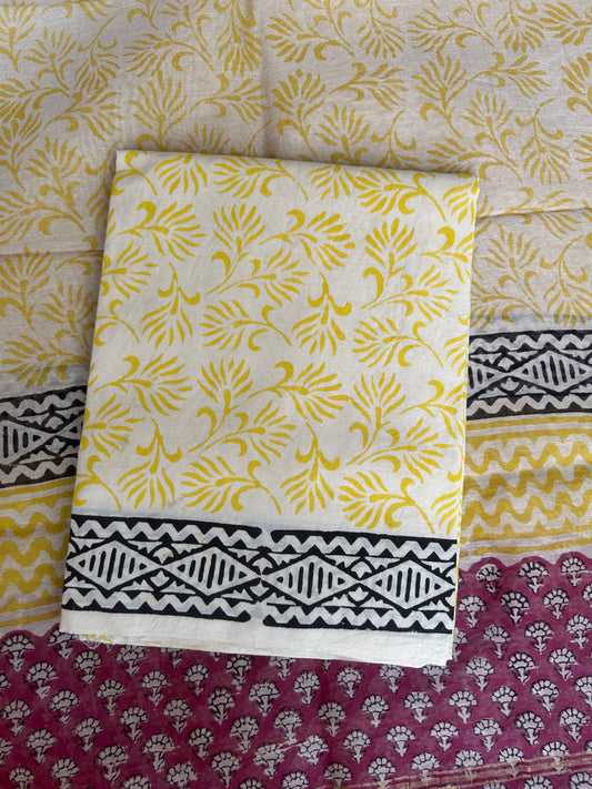 Old Mauve Chanderi silk suit set - unstitched